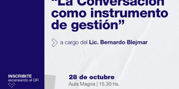 CHARLA–TALLER “LA CONVERSACIÓN COMO INSTRUMENTO DE GESTIÓN”