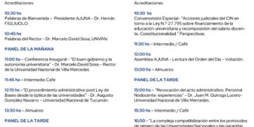 LA UNVIME SERÁ SEDE DE LAS XLVII JORNADAS DE ASESORES JURÍDICOS DE UNIVERSIDADES NACIONALES