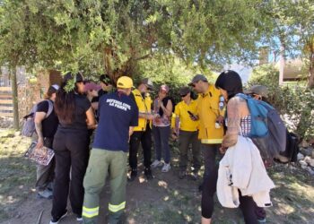 ESTUDIANTES DE INCENDIOS FORESTALES HICIERON PRÁCTICAS DE MAPEO EN CARPINTERÍA