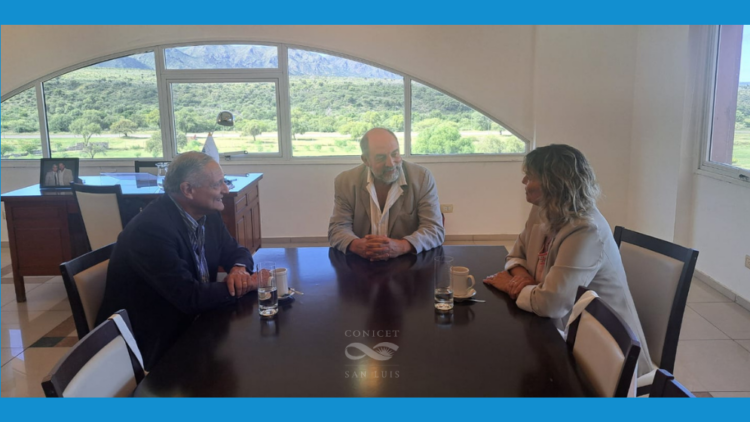 AUTORIDADES DEL CONICET SAN LUIS SE REÚNEN CON EL RECTOR DE LA ULP