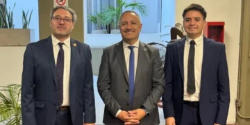 AUTORIDADES DE LA UNVIME PRESENTES EN EL HISTÓRICO TRASPASO RECTORAL DE LA UNIVERSIDAD DE MENDOZA
