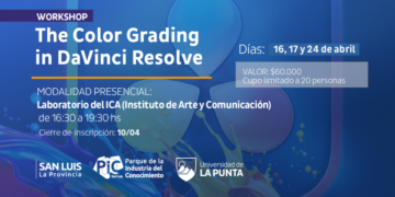 LA ULP INVITA A PARTICIPAR DEL WORKSHOP: “THE COLOR GRADING IN DAVINCI RESOLVE”