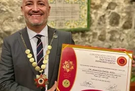 EL RECTOR DE LA UNVIME FUE INCORPORADO AL COLEGIO OFICIAL INTERNACIONAL DE DOCTORES QUE HABILITARÁN CONVENIOS DE COOPERACIÓN INTERNACIONAL