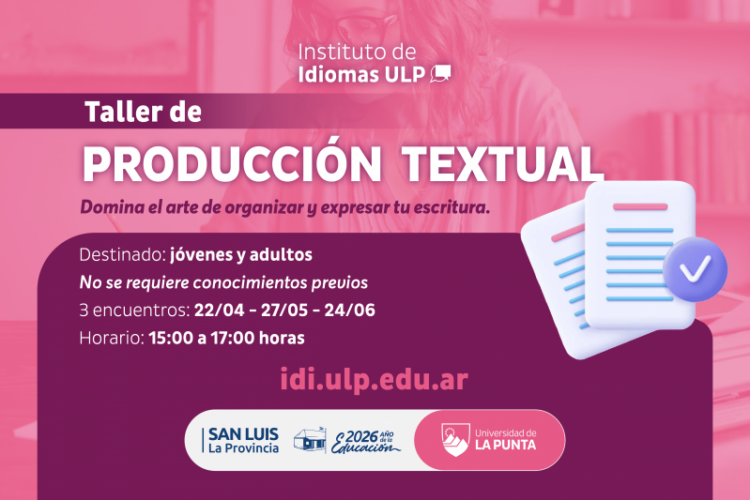 EL INSTITUTO DE IDIOMAS LANZA UN TALLER PARA POTENCIAR LA REDACCIÓN PROFESIONAL Y CREATIVA