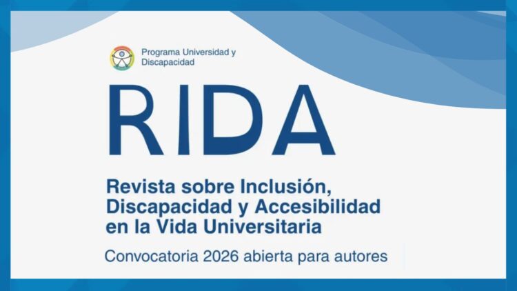 CONVOCAN A PUBLICAR TRABAJOS SOBRE INCLUSIÓN Y ACCESIBILIDAD UNIVERSITARIA