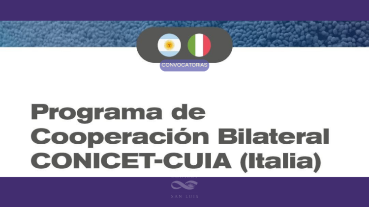 PROGRAMA CONICET-CUIA (ITALIA) 2026