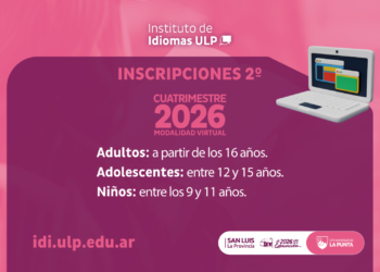 EL INSTITUTO DE IDIOMAS ABRE LAS INSCRIPCIONES PARA SUS CURSOS VIRTUALES DEL SEGUNDO CUATRIMESTRE