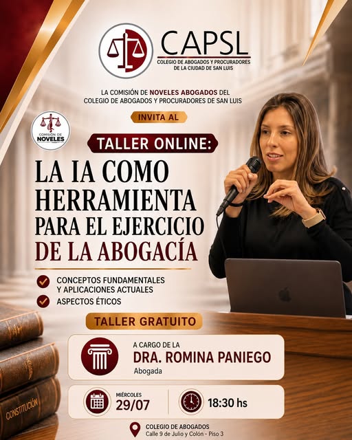 ⚖️ LA INTELIGENCIA ARTIFICIAL YA FORMA PARTE DEL EJERCICIO PROFESIONAL. ¿SABÉS CÓMO APROVECHARLA DE FORMA ÉTICA, SEGURA Y EFICIENTE?