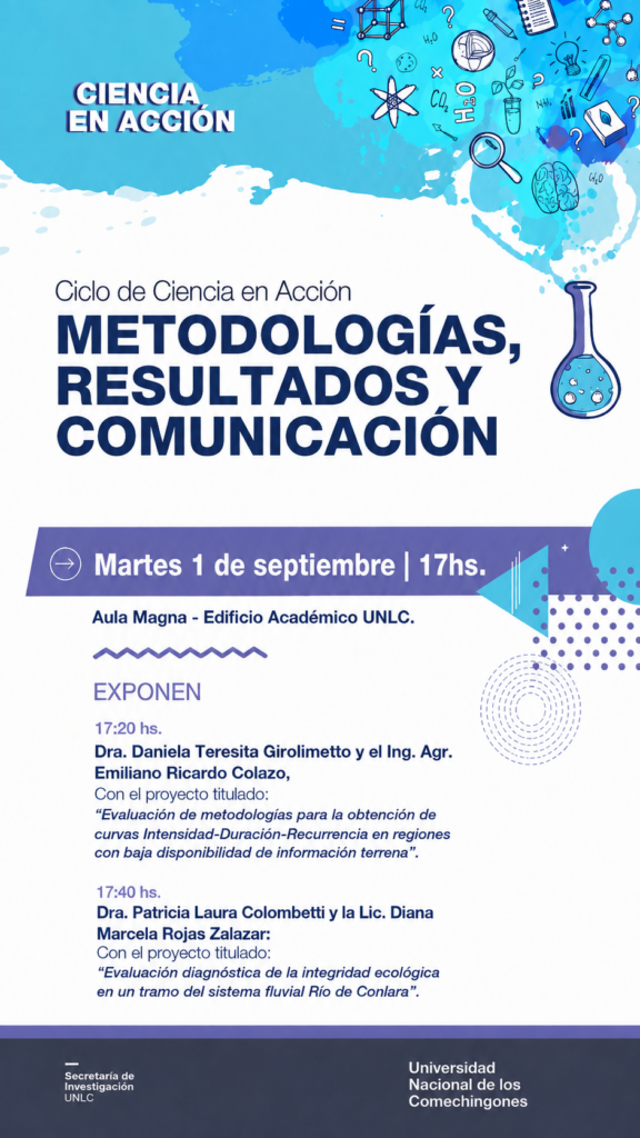 LA UNLC REALIZARÁ EL SEGUNDO ENCUENTRO DEL CICLO “CIENCIA EN ACCIÓN”