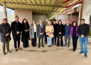 EL RECTOR RECORRIÓ LOS AVANCES DE OBRA DE LAS AULAS DEL CAMPUS UNIVERSITARIO