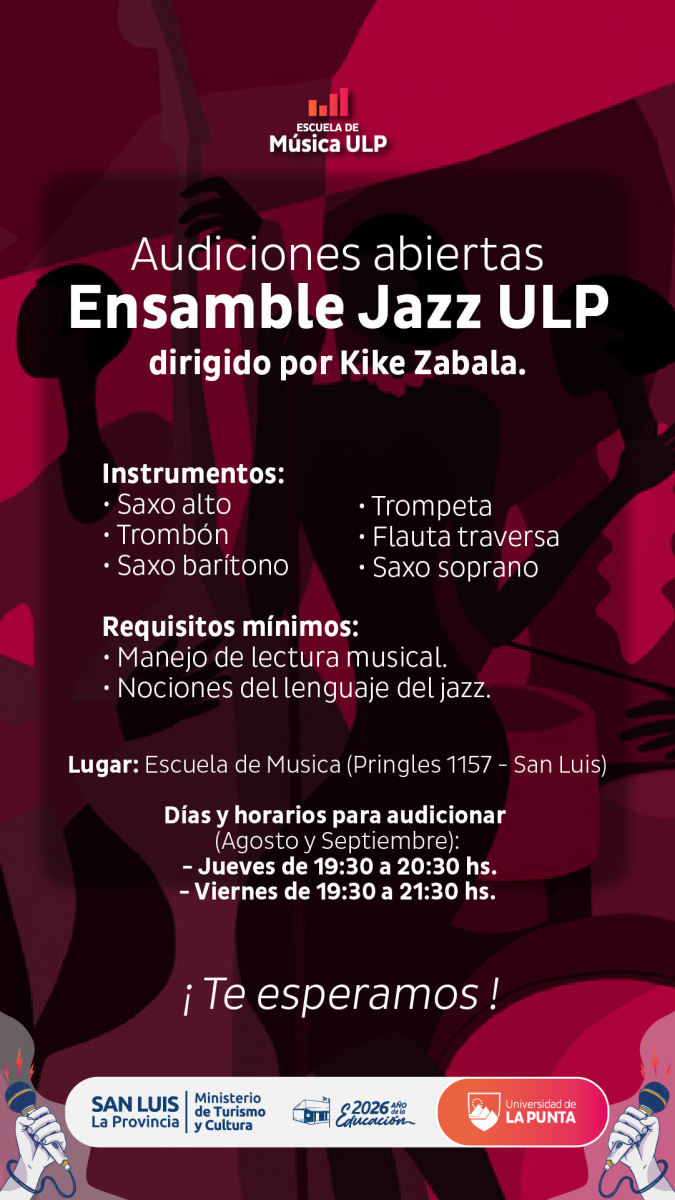 EL JAZZ ABRE NUEVAMENTE SUS PUERTAS EN LA ULP