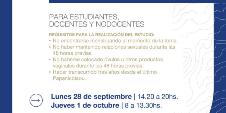 LA UNLC INVITA A LA JORNADA DE PREVENCIÓN Y CUIDADO DE LA SALUD GINECOLÓGICA