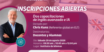 UN EXPERTO INTERNACIONAL DICTARÁ TALLERES PARA INCORPORAR LA IA EN EL ESTUDIO DEL INGLÉS