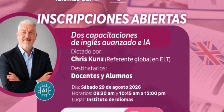 UN EXPERTO INTERNACIONAL DICTARÁ TALLERES PARA INCORPORAR LA IA EN EL ESTUDIO DEL INGLÉS