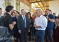EL GOBERNADOR CLAUDIO POGGI RECORRIÓ LOS AVANCES DEL MÓDULO DE AULAS DEL CAMPUS UNIVERSITARIO QUE FINANCIA LA PROVINCIA
