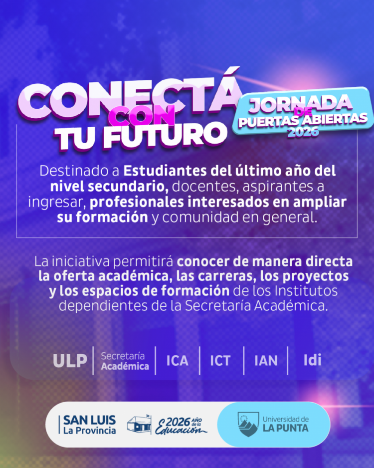 LA ULP INVITA A LA COMUNIDAD A PARTICIPAR DE LA JORNADA DE PUERTAS ABIERTAS 2026