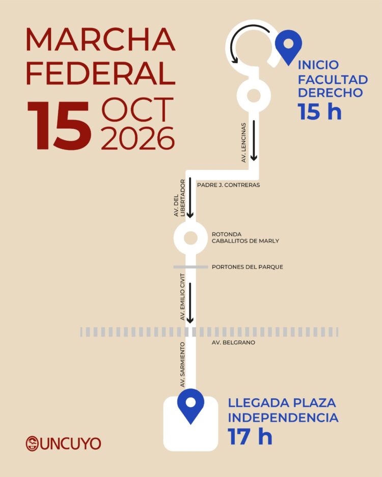 LA UNCUYO CONVOCA A LA MARCHA DEL 15 DE OCTUBRE