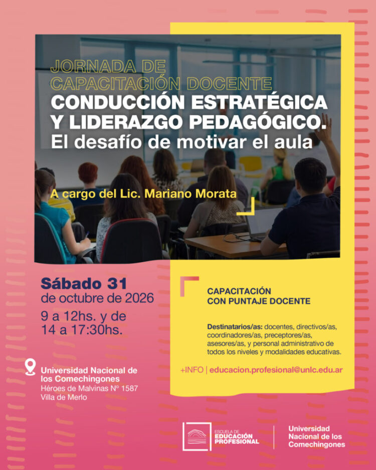 LA UNLC DICTA LA CAPACITACIÓN “CONDUCCIÓN ESTRATÉGICA Y LIDERAZGO PEDAGÓGICO”