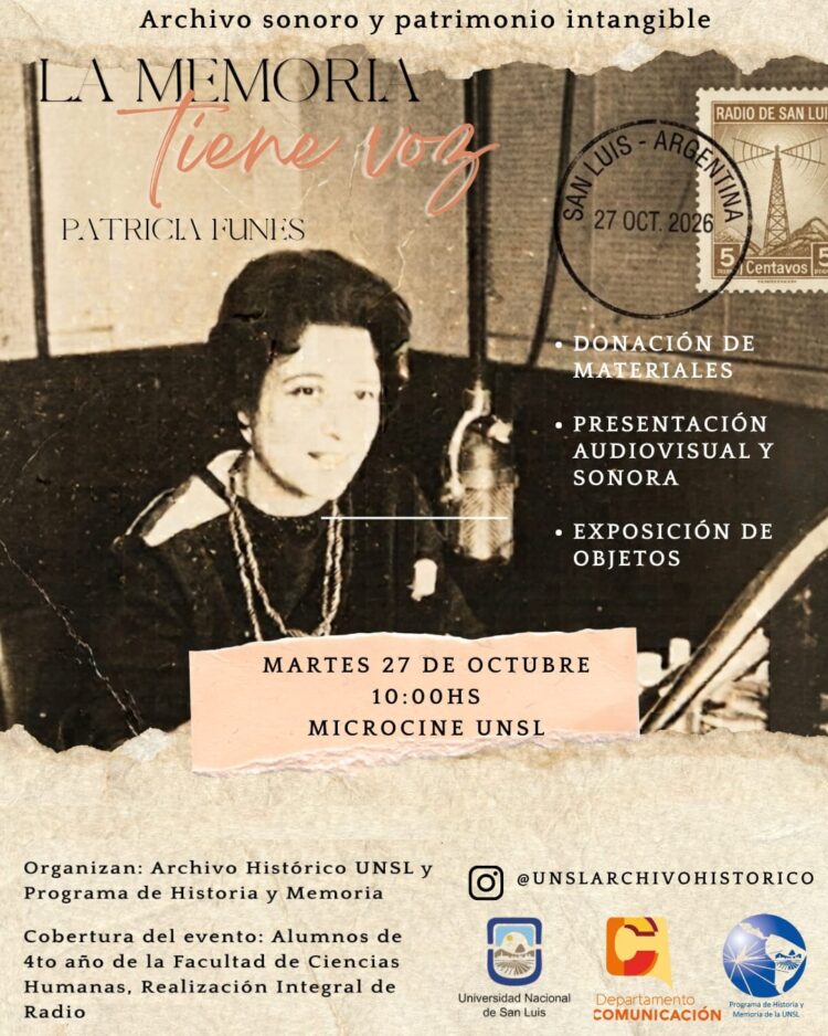 «LA MEMORIA TIENE VOZ»: JORNADA SOBRE PATRIMONIO E HISTORIA RADIAL