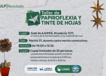 LOS TALLERES DE PAPIROFLEXIA SE EXTIENDEN POR SAN LUIS DE LA MANO DE LA ULP