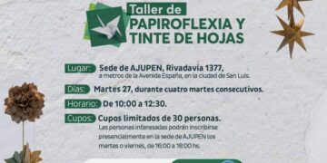 LOS TALLERES DE PAPIROFLEXIA SE EXTIENDEN POR SAN LUIS DE LA MANO DE LA ULP