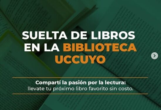 📢 ¡LLEGA UNA NUEVA “SUELTA DE LIBROS” EN LA BIBLIOTECA UCCUYO!